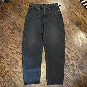 Old Navy Women’s Barrel Jeans in Black Size 10 Tall
